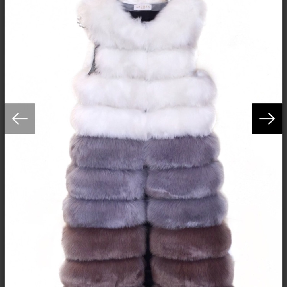 Tri-collared Fur Vest